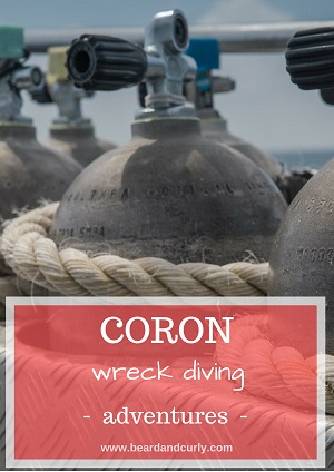 Wreck Diving in Coron, Scuba Diving in Coron, Scuba Diving in the Philippines, Wreck Diving in the Philippines, Palawan, Palawan Scuba Diving, Palawan Wreck Diving, PADI, SSI, Barracuda Lake, Diving at Barracuda Lake, WW2 wreck diving, beardandcurly.com