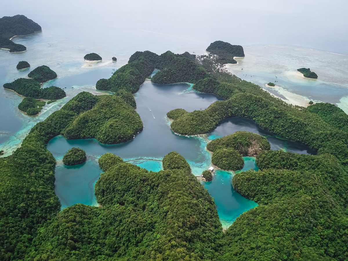 Incredible view of Sugba Lagoon from above